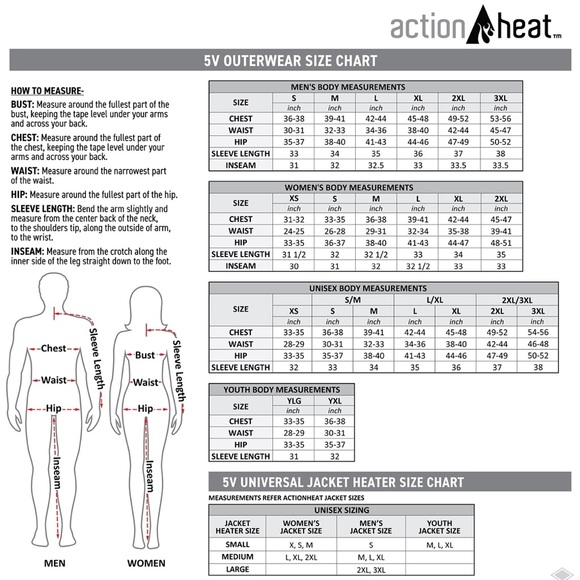 NWT ActionHeat 5V Battery Heated Jacket Insert 5hrs Hiking/Outdoors L/XL 😎 - Picture 5 of 10